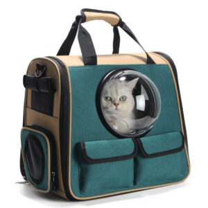 haustier rucksack mit space kuppelfenster – reisetasche für katzen & hunde