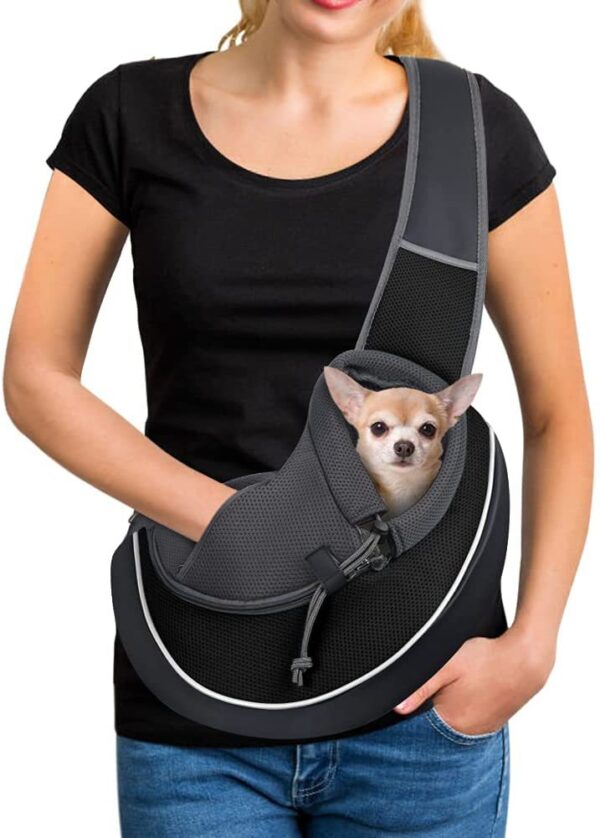 Haustier-Tragetasche Sling – Umhängetasche für kleine Hunde & Katzen
